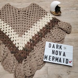 Handmade Crocheted Poncho